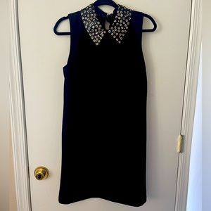 Betsy Johnson black dress with Peter pan collar